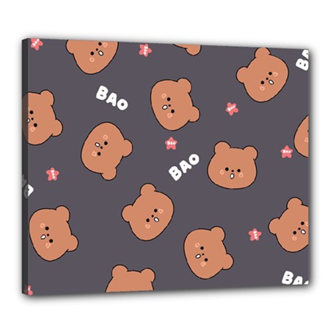 Bears! Canvas 24  X 20  (stretched) by fructosebat