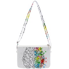 Brain-mind-psychology-idea-drawing Double Gusset Crossbody Bag by Jancukart