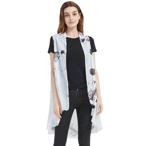 Abstract T- Shirt Abstract Watercolor Design N  4 T- Shirt Sleeveless Chiffon Waistcoat Shirt by maxcute