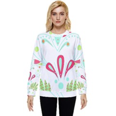 Batik T- Shirt Batik Flowers  Pattern T- Shirt Hidden Pocket Sweatshirt by maxcute