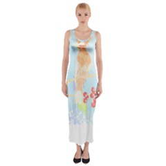 Bird Lover T- Shirtbird T- Shirt (13) Fitted Maxi Dress by maxcute