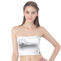 Black And White Pattern T- Shirt Black And White Pattern 11 Tube Top by maxcute