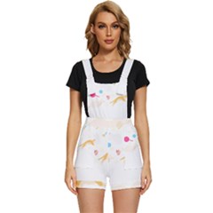 Cat Pattern T- Shirt Pattern Of Cats Playing With Toys T- Shirt Short Overalls by maxcute