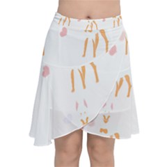 Doberman Pinscher T- Shirt Doberman Pinscher Dog Pattern T- Shirt (3) Chiffon Wrap Front Skirt by maxcute