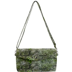 Old Stone Exterior Wall With Moss Removable Strap Clutch Bag by dflcprintsclothing