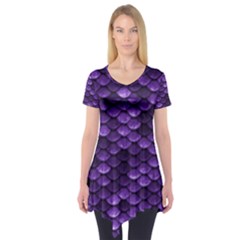 Purple Scales! Short Sleeve Tunic  by fructosebat