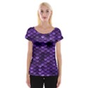 Purple Scales! Cap Sleeve Top View1