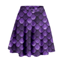 Purple Scales! High Waist Skirt by fructosebat