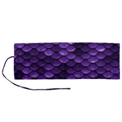 Purple Scales! Roll Up Canvas Pencil Holder (m) by fructosebat