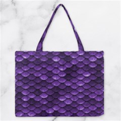 Purple Scales! Zipper Medium Tote Bag by fructosebat