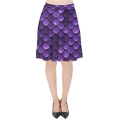 Purple Scales! Velvet High Waist Skirt by fructosebat