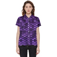 Purple Scales! Short Sleeve Pocket Shirt by fructosebat