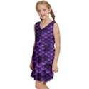 Purple Scales! Kids  Sleeveless Tiered Mini Dress View2