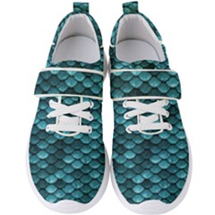 Teal Scales! Men s Velcro Strap Shoes by fructosebat