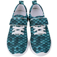 Teal Scales! Women s Velcro Strap Shoes by fructosebat