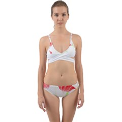 Flowers Lover T- Shirtflowers T- Shirt (2) Wrap Around Bikini Set by maxcute