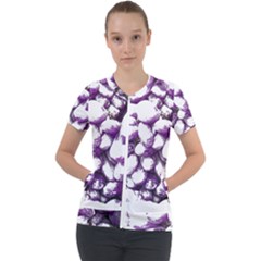 Grapes T- Shirt Purple Grapes Photo T- Shirt Short Sleeve Zip Up Jacket by maxcute