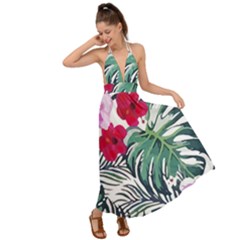 Hawaii T- Shirt Hawaii Antler Garden T- Shirt Backless Maxi Beach Dress by maxcute