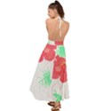 Hawaii T- Shirt Hawaii Flower Fashion T- Shirt Backless Maxi Beach Dress View2