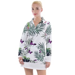 Hawaii T- Shirt Hawaii Lent Flowers Pattern T- Shirt Women s Long Sleeve Casual Dress by maxcute