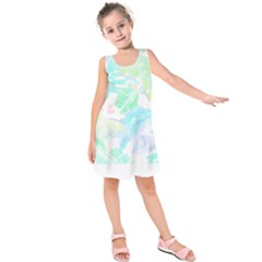 Hawaii T- Shirt Hawaii Sole Flowers T- Shirt Kids  Sleeveless Dress by maxcute