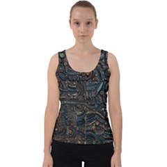 Abstract Wallpaper Artwork Pattern Texture Velvet Tank Top by Jancukart