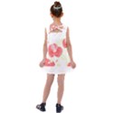 Love T- Shirt Love Garden Pattern T- Shirt Kids  Cross Back Dress View2