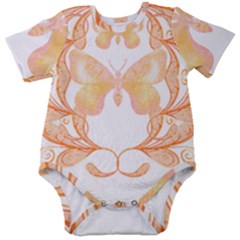 Ornate T- Shirt Butterfly Zentangles T- Shirt Baby Short Sleeve Bodysuit by maxcute