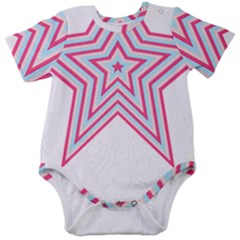 Pop Art T- Shirt Retro Star Baby Short Sleeve Bodysuit by maxcute