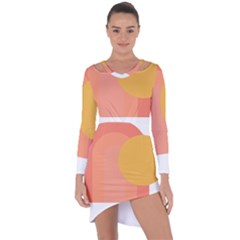 Rainbow T- Shirt Rainbow With Sun T- Shirt Asymmetric Cut-out Shift Dress by maxcute