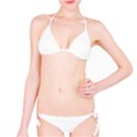 Rectangular T- Shirt Rectangular Grid Pattern - Grey T- Shirt Classic Bikini Set View1