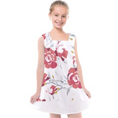 Spring Blooms T- Shirt Spring Blooming Petals T- Shirt Kids  Cross Back Dress by maxcute