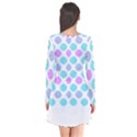 Sugar T- Shirt Pastel Lollipop Candy Pattern T- Shirt Long Sleeve V-neck Flare Dress View2