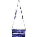 Purple Peacock Feather Mini Crossbody Handbag View1