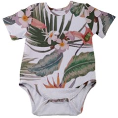 Tropical T- Shirt Tropical Pattern Quiniflore T- Shirt Baby Short Sleeve Bodysuit by maxcute