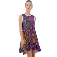 Bubble Color Frill Swing Dress by artworkshop