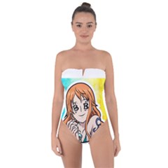 Nami Lovers Money Tie Back One Piece Swimsuit by designmarketalsprey31