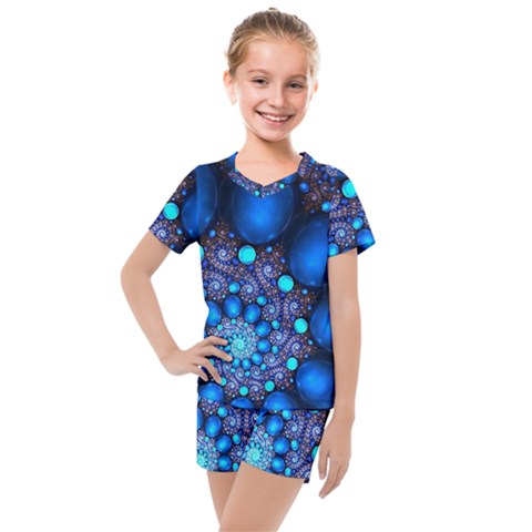 Digitalart Balls Kids  Mesh Tee And Shorts Set by Sparkle