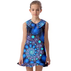 Digitalart Balls Kids  Pilgrim Collar Ruffle Hem Dress by Sparkle