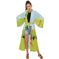 Mother And Daughter Y Maxi Kimono by SymmekaDesign