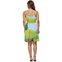 Mother And Daughter Yoga Art Celebrating Motherhood And Bond Between Mom And Daughter. V-Neck Pocket Summer Dress  View4