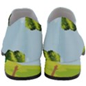 Mother And Daughter Yoga Art Celebrating Motherhood And Bond Between Mom And Daughter. Women Slip On Heel Loafers View4