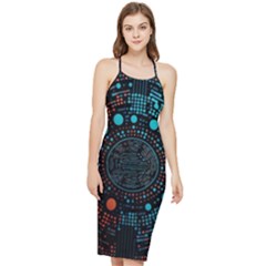 Big Data Abstract Abstract Background Bodycon Cross Back Summer Dress by Pakemis