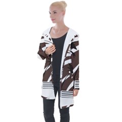 Palm Tree Design-01 (1) Longline Hooded Cardigan by thenyshirt