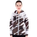 Palm Tree Design-01 (1) Women s Zipper Hoodie View1