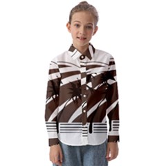 Palm Tree Design-01 (1) Kids  Long Sleeve Shirt by thenyshirt