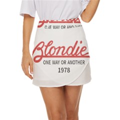 Blondie One Way Or Another 1978-01 Mini Front Wrap Skirt by thenyshirt