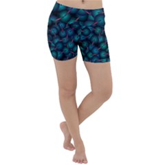 Background Abstract Textile Design Lightweight Velour Yoga Shorts by Ravend