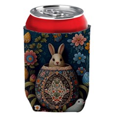 Easter Bunny Rabbit Flowers Easter Happy Easter Can Holder by Jancukart