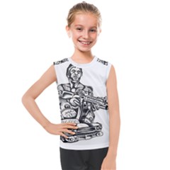 Scarface Movie Traditional Tattoo Kids  Mesh Tank Top by tradlinestyle